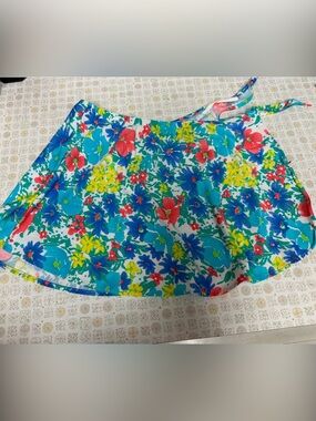 Women’s Floral A-Line Swimsuit Cover Skirt